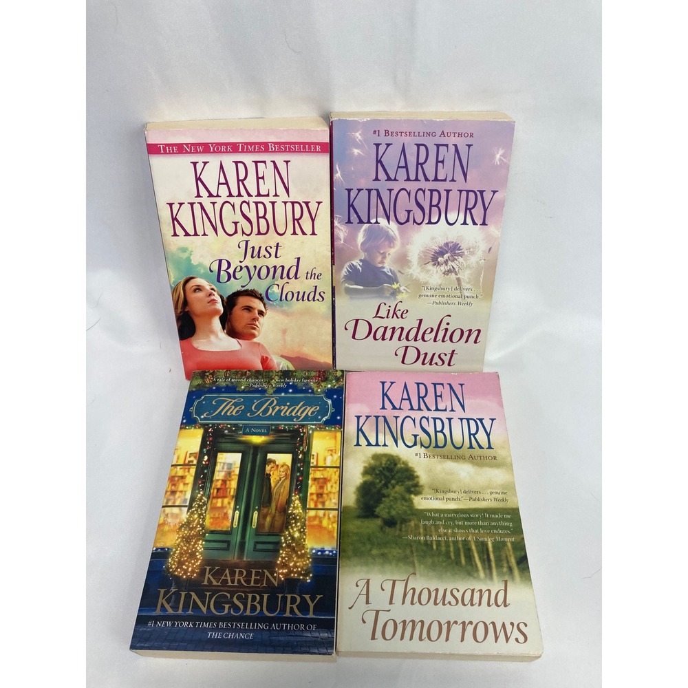 Karen Kingsbury Paperback Book Lot of 4 Christian Romance Inspirational Fiction